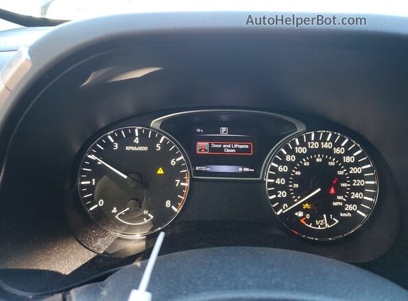 5N1DR2MN1JC628606 2018 NISSAN PATHFINDER Black Вид щитка приладів