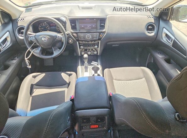 5N1DR2MN2HC600923 2017 NISSAN PATHFINDER White Вид панелі приладів