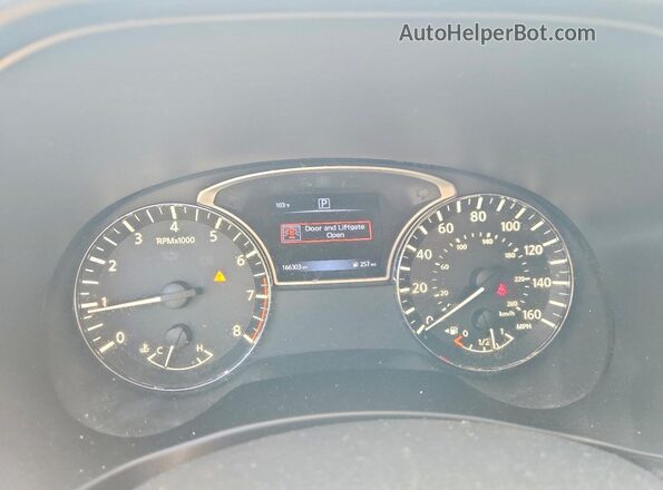 5N1DR2MN2HC600923 2017 NISSAN PATHFINDER White Вид щитка приладів