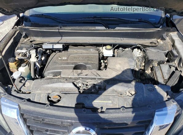 5N1DR2MN3HC609985 2017 NISSAN PATHFINDER Black ძრავის განყოფილების ხედი