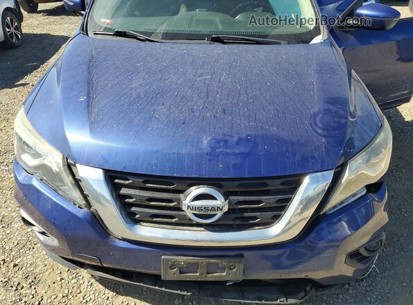 5N1DR2MN3HC628164 2017 NISSAN PATHFINDER Blue Widok wnętrza z tyłu