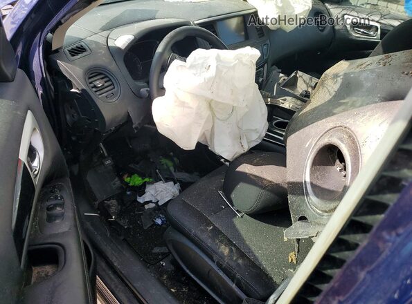 5N1DR2MN3JC677581 2018 NISSAN PATHFINDER Синий Вид панели приборов
