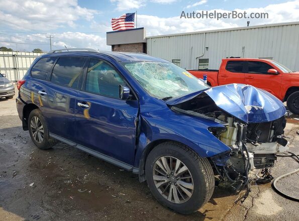 5N1DR2MN3JC677581 2018 NISSAN PATHFINDER Синий Передняя правая четверть