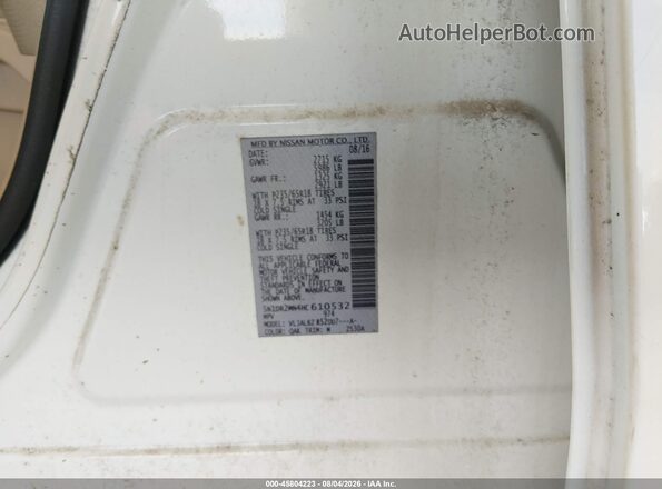 5N1DR2MN4HC610532 2017 NISSAN PATHFINDER White Engine compartment view