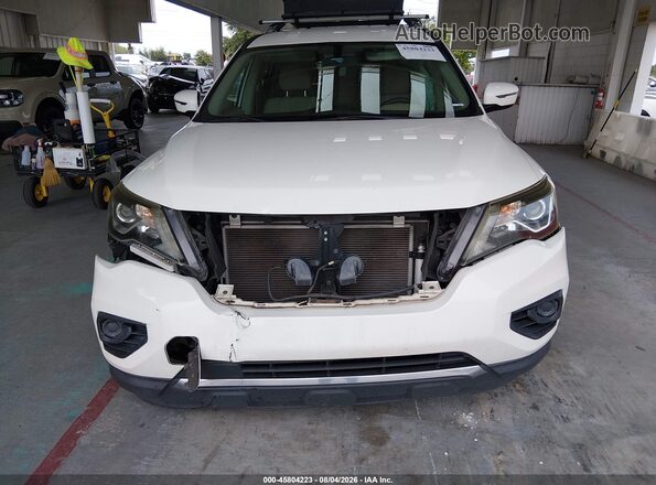 5N1DR2MN4HC610532 2017 NISSAN PATHFINDER White Instrument cluster view