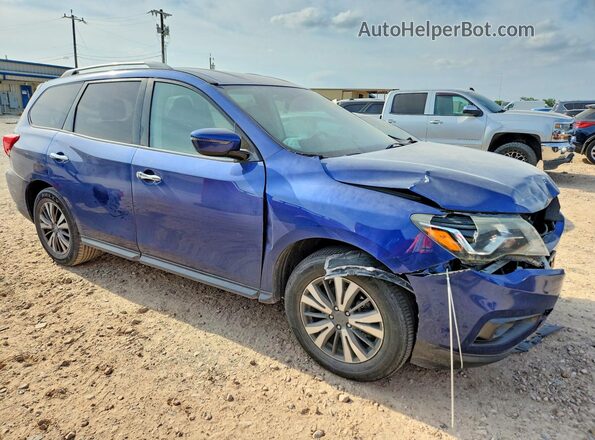 5N1DR2MN4HC664901 2017 NISSAN PATHFINDER Синий Передняя правая четверть