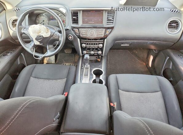 5N1DR2MN4HC664901 2017 NISSAN PATHFINDER Синий Вид панели приборов