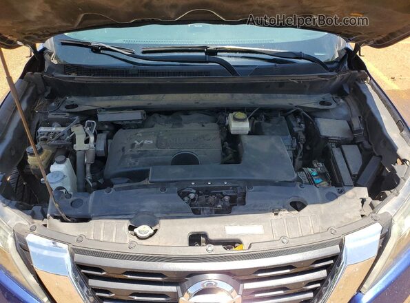 5N1DR2MN4HC670312 2017 NISSAN PATHFINDER Blue Vista del compartimento del motor