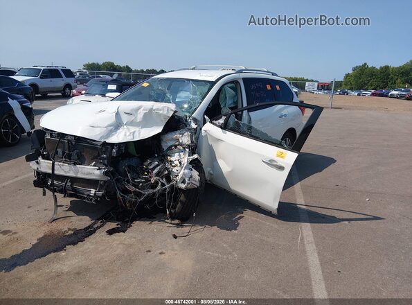 5N1DR2MN4KC646924 2019 NISSAN PATHFINDER Белый Передняя левая четверть