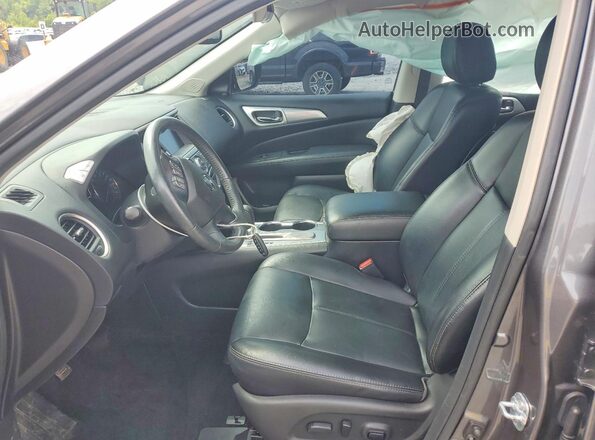 5N1DR2MN5HC646391 2017 NISSAN PATHFINDER Gray წინა სალონის ხედი