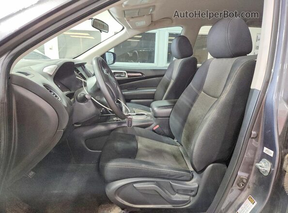 5N1DR2MN5JC650513 2018 NISSAN PATHFINDER Gray წინა სალონის ხედი