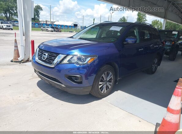 5N1DR2MN5KC602334 2019 NISSAN PATHFINDER Синий Передняя левая четверть