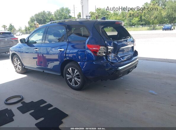 5N1DR2MN5KC602334 2019 NISSAN PATHFINDER Синий Задняя левая четверть