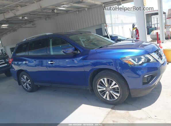 5N1DR2MN5KC602334 2019 NISSAN PATHFINDER Синий Вид задней части салона