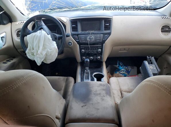 5N1DR2MN6HC667069 2017 NISSAN PATHFINDER Blue Widok deski rozdzielczej