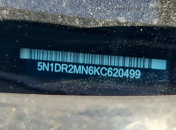 5N1DR2MN6KC620499 2019 NISSAN PATHFINDER Black Widok wnętrza 360 stopni