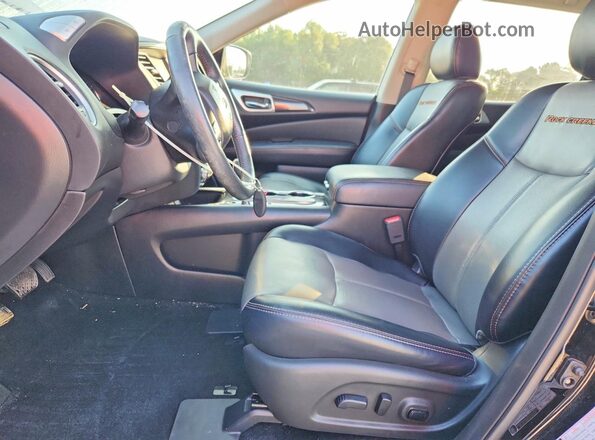 5N1DR2MN6KC627663 2019 NISSAN PATHFINDER Black წინა სალონის ხედი