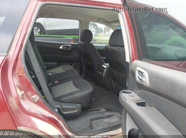 5N1DR2MN7HC608399 2017 NISSAN PATHFINDER Maroon VIN კოდის სტიკერის ხედი