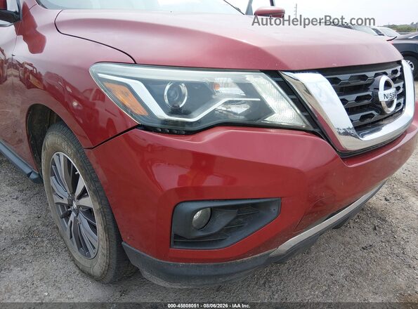 5N1DR2MN7HC608399 2017 NISSAN PATHFINDER Maroon წინა ხედი
