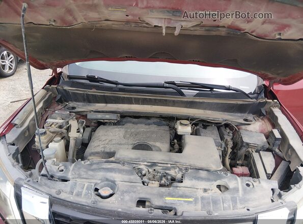 5N1DR2MN7HC608399 2017 NISSAN PATHFINDER Maroon უკანა ხედი
