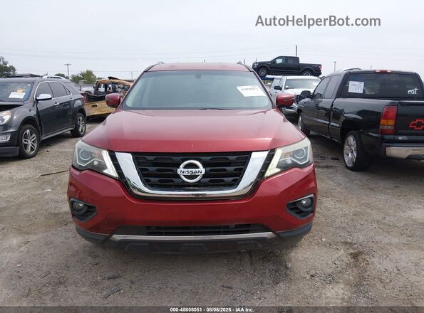 5N1DR2MN7HC608399 2017 NISSAN PATHFINDER Maroon ხელსაწყოთა პანელის ხედი