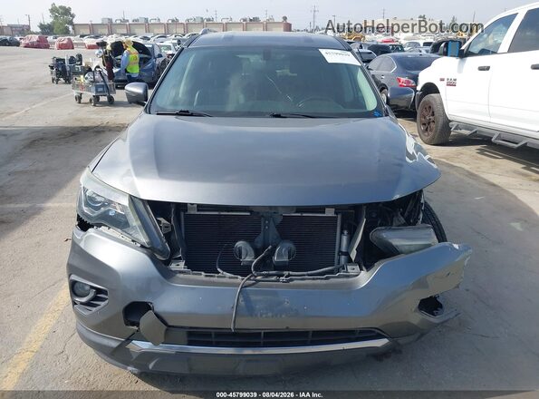 5N1DR2MN7JC616010 2018 NISSAN PATHFINDER Gray Widok wnętrza z tyłu