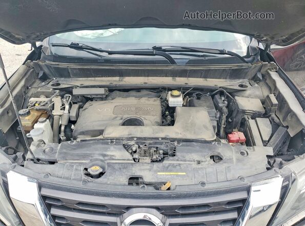 5N1DR2MN7JC625922 2018 NISSAN PATHFINDER Black ძრავის განყოფილების ხედი