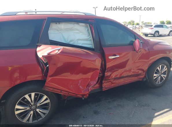 5N1DR2MN7JC637701 2018 NISSAN PATHFINDER Maroon Front view