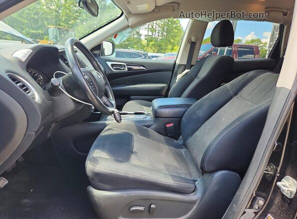 5N1DR2MN7KC616008 2019 NISSAN PATHFINDER Black Widok wnętrza z przodu