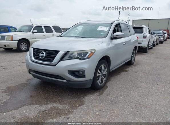 5N1DR2MN8HC614499 2017 NISSAN PATHFINDER Silver Vista tres cuartos delantera izquierda