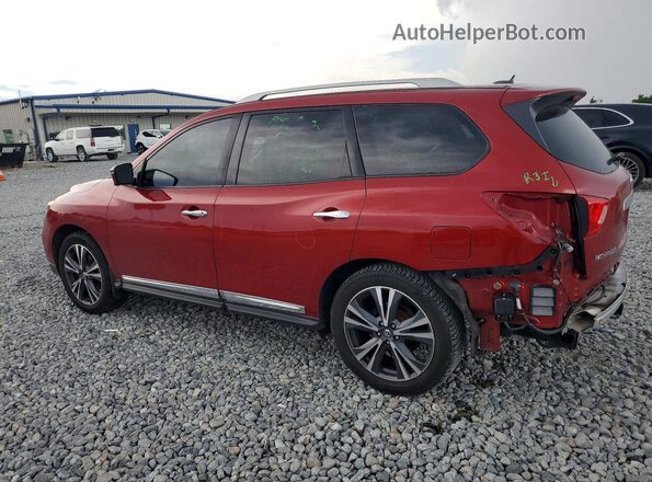 5N1DR2MN8HC617063 2017 NISSAN PATHFINDER Maroon Rear left