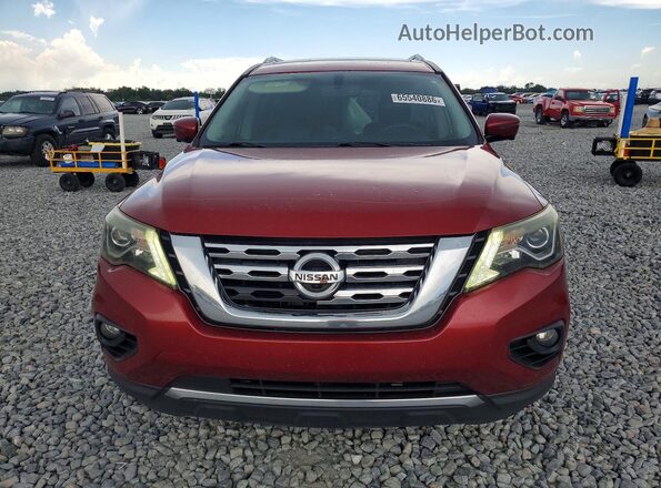 5N1DR2MN8HC617063 2017 NISSAN PATHFINDER Maroon Front view