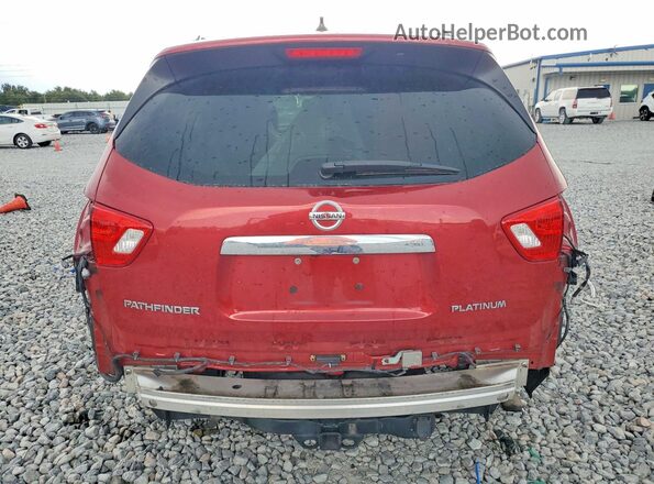 5N1DR2MN8HC617063 2017 NISSAN PATHFINDER Maroon Rear view