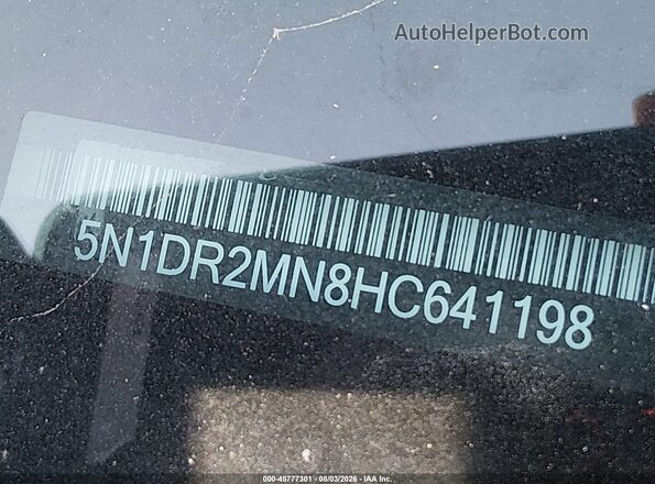 5N1DR2MN8HC641198 2017 NISSAN PATHFINDER Серебряный Вид подкапотного пространства