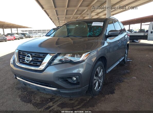 5N1DR2MN8JC651414 2018 NISSAN PATHFINDER Gray Vista tres cuartos delantera izquierda