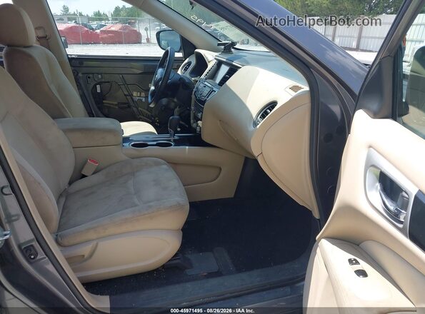 5N1DR2MN9HC615886 2017 NISSAN PATHFINDER Gray წინა სალონის ხედი