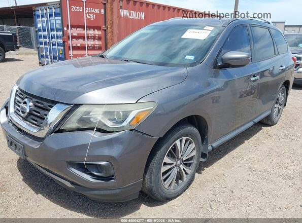 5N1DR2MN9HC907246 2017 NISSAN PATHFINDER Gray წინა მარცხენა ხედი სამი მეოთხედიდან