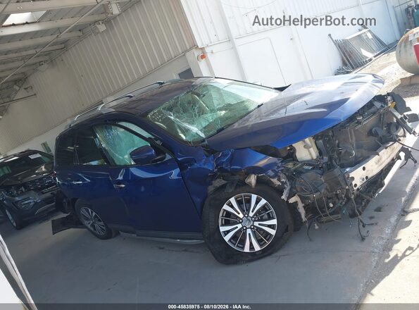 5N1DR2MN9JC658162 2018 NISSAN PATHFINDER Blue Rear interior view