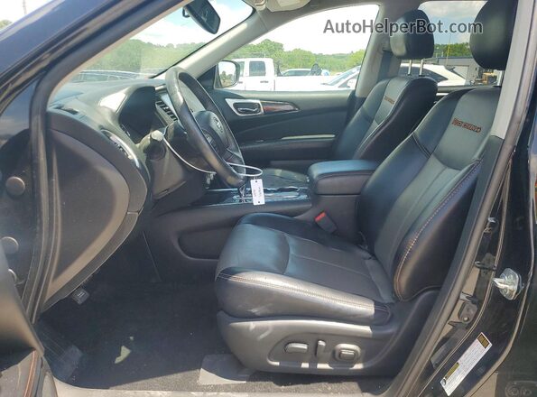 5N1DR2MN9KC626989 2019 NISSAN PATHFINDER Black წინა სალონის ხედი