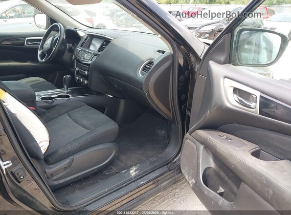 5N1DR2MNXHC604069 2017 NISSAN PATHFINDER Black Widok wnętrza z przodu