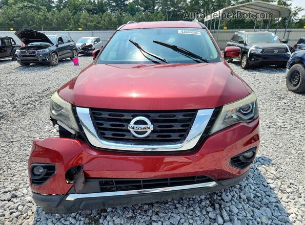 5N1DR2MNXHC613421 2017 NISSAN PATHFINDER Red Vista frontal