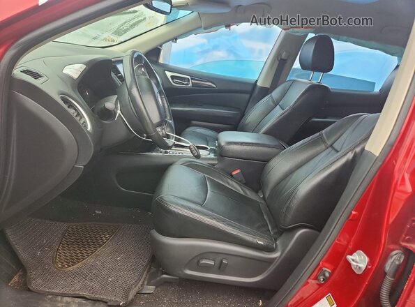 5N1DR2MNXHC613421 2017 NISSAN PATHFINDER Red Vista interior delantera