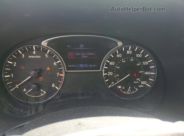 5N1DR2MNXHC697272 2017 NISSAN PATHFINDER White Вид щитка приладів