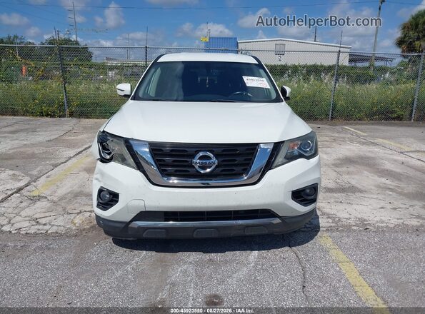 5N1DR2MNXJC634372 2018 NISSAN PATHFINDER White Vista del cuadro de instrumentos