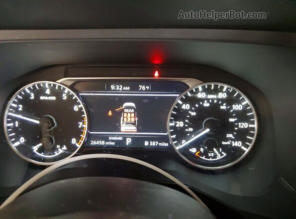5N1DR3AA9SC255372 2025 NISSAN PATHFINDER Charcoal Вид щитка приладів