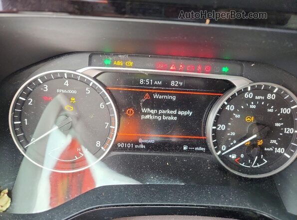 5N1DR3BA4NC238532 2022 NISSAN PATHFINDER Серый Вид щитка приборов