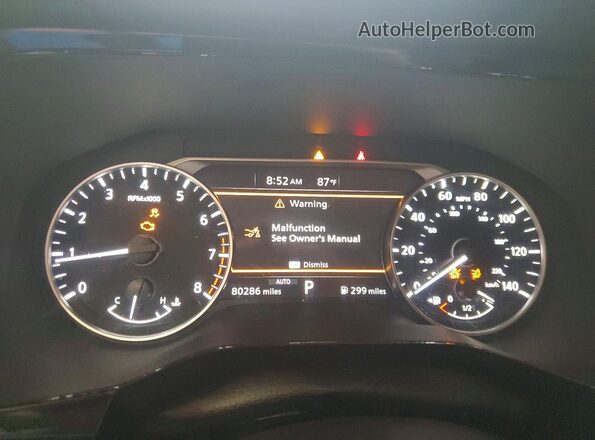 5N1DR3BC4SC210727 2025 NISSAN PATHFINDER White Սարքավորումների վահանակի տեսք