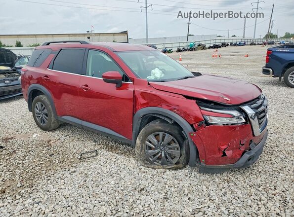 5N1DR3BC9NC222120 2022 NISSAN PATHFINDER Красный Передняя правая четверть