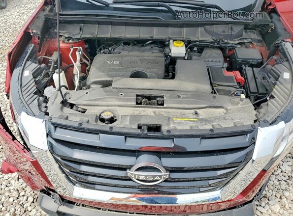 5N1DR3BC9NC222120 2022 NISSAN PATHFINDER Красный Вид подкапотного пространства