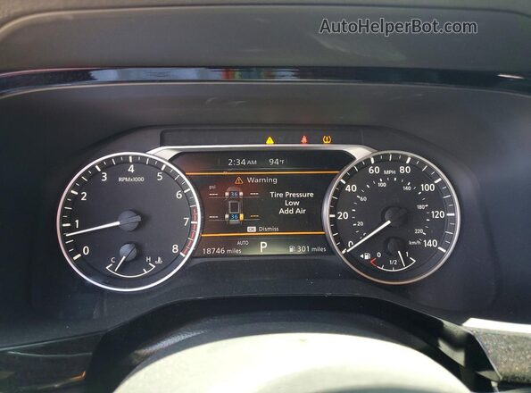5N1DR3BD5SC259928 2025 NISSAN PATHFINDER Black Vista del cuadro de instrumentos